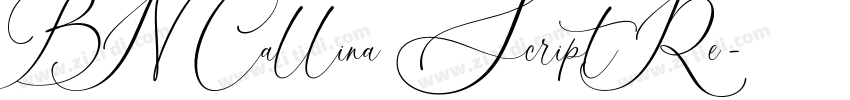 BN Callina Script Re字体转换